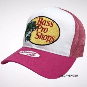 Bass Pro Shops Embroidered Pink Trucker Hat, Ladies Fit!